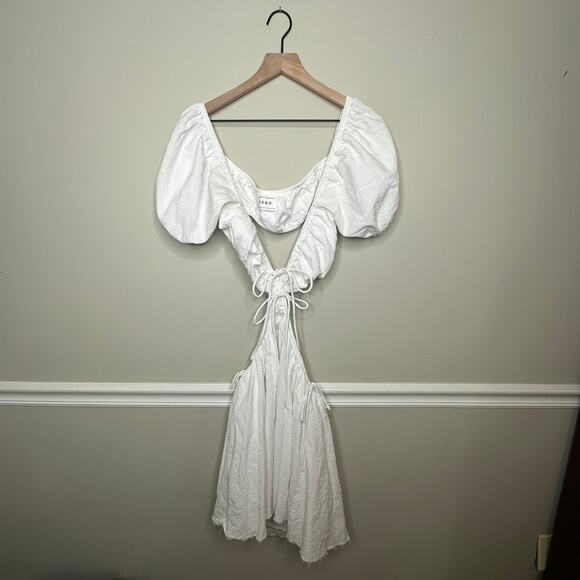 Sabo White with Cutouts Eilish Dress - Picture 6 of 8